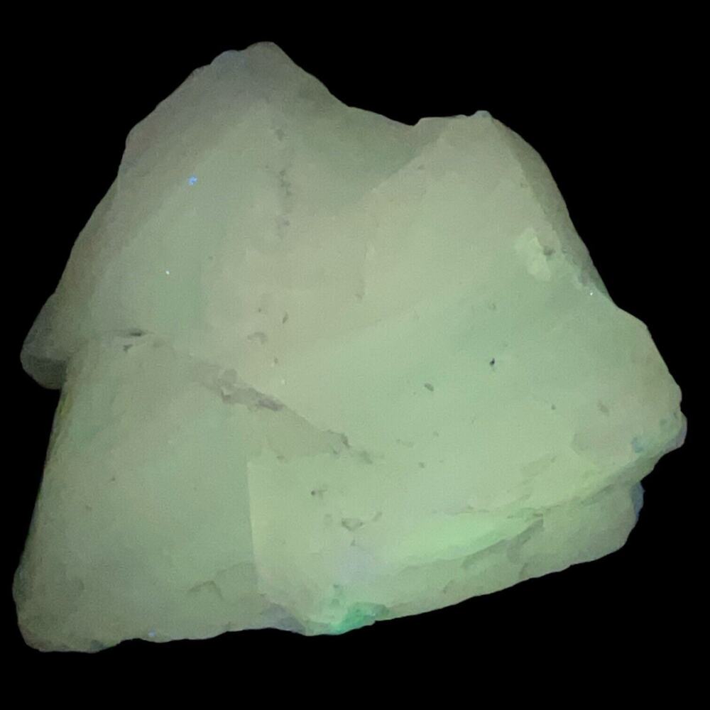 Milk Glass Opalescent Layered Art Glass Cullet‎ Glowing Manganese Slag #5GX53